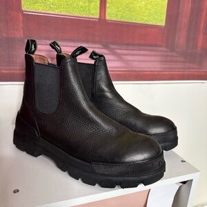 Polo Ralph Lauren Black Leather Ankle Boots sz 9.5D